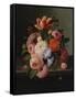 Still Life with Flowers-Thomas Birch-Framed Stretched Canvas