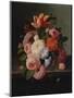 Still Life with Flowers-Thomas Birch-Mounted Giclee Print