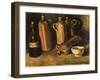 Still Life with Four Stone Bottles, 1884-Vincent van Gogh-Framed Giclee Print