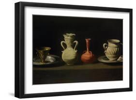 Still Life with Four Vessels-Francisco de Zurbarán-Framed Giclee Print