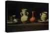 Still Life with Four Vessels-Francisco de Zurbarán-Stretched Canvas