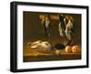 Still Life with Fowl and Pomegranates, c.1620-1640-Alejandro de Loarte-Framed Giclee Print