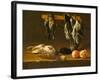 Still Life with Fowl and Pomegranates, c.1620-1640-Alejandro de Loarte-Framed Giclee Print