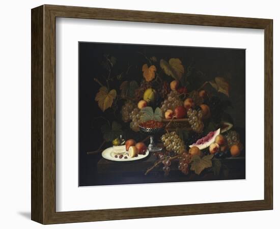 Still Life with Fruit, 1852-Severin Roesen-Framed Giclee Print