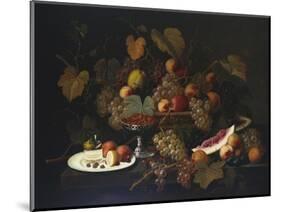 Still Life with Fruit, 1852-Severin Roesen-Mounted Giclee Print