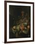 Still Life with Fruit and a Cup on Cocks Legs-Abraham Mignon-Framed Art Print