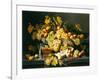 Still Life with Fruit and a Glass of Champagne-Severin Roesen-Framed Giclee Print