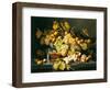 Still Life with Fruit and a Glass of Champagne-Severin Roesen-Framed Giclee Print