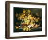 Still Life with Fruit and a Glass of Champagne-Severin Roesen-Framed Premium Giclee Print