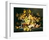 Still Life with Fruit and a Glass of Champagne-Severin Roesen-Framed Premium Giclee Print