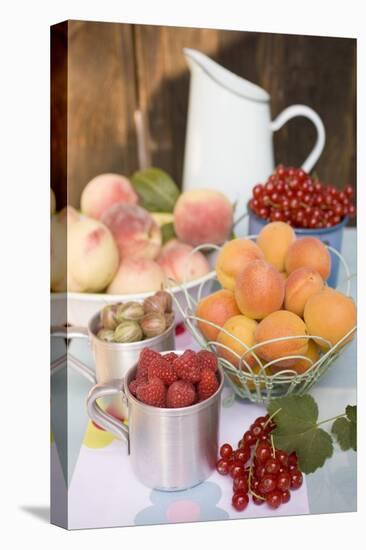 Still Life with Fruit and Berries on Table in the Open Air-Eising Studio - Food Photo and Video-Stretched Canvas