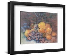 Still Life with Fruit and Bomboo-Shirley Felts-Framed Art Print