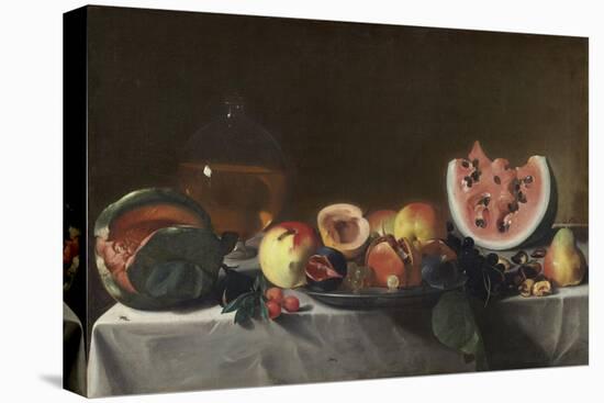 Still Life with Fruit and Carafe, C.1610/1620-null-Stretched Canvas