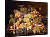 Still Life with Fruit and Champagne-Severin Roesen-Mounted Giclee Print