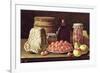 Still Life with Fruit and Cheese-Luis Menendez Or Melendez-Framed Giclee Print