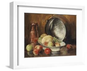 Still Life with Fruit and Copper Pot-William Merritt Chase-Framed Giclee Print