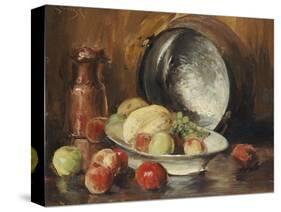 Still Life with Fruit and Copper Pot-William Merritt Chase-Stretched Canvas