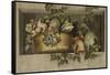 Still Life with Fruit and Flower Garlands-Jacob van Campen-Framed Stretched Canvas