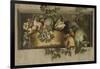 Still Life with Fruit and Flower Garlands-Jacob van Campen-Framed Art Print