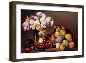 Still Life with Fruit and Flowers, 1908-Conrad Wise Chapman-Framed Giclee Print