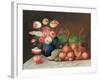 Still Life with Fruit and Flowers, C.1840-William Buelow Gould-Framed Giclee Print