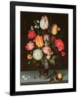 Still Life with Fruit and Flowers-Ambrosius The Elder Bosschaert-Framed Giclee Print