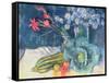 Still Life with Fruit and Flowers-Claire Spencer-Framed Stretched Canvas