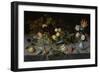 Still Life with Fruit and Flowers-Balthasar van der Ast-Framed Art Print