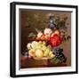 Still Life with Fruit and Flowers-Anthony Obermann-Framed Giclee Print