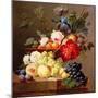 Still Life with Fruit and Flowers-Anthony Obermann-Mounted Giclee Print