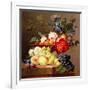 Still Life with Fruit and Flowers-Anthony Obermann-Framed Giclee Print