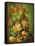 Still Life with Fruit and Flowers-Jan van Os-Framed Stretched Canvas