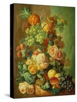 Still Life with Fruit and Flowers-Jan van Os-Stretched Canvas