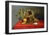 Still Life with Fruit and Flowers-James Miller-Framed Giclee Print