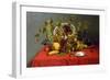 Still Life with Fruit and Flowers-James Miller-Framed Giclee Print