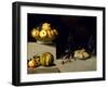 Still Life with Fruit and Glassware, 1626 (Oil on Canvas)-Juan van der Hamen y Leon-Framed Giclee Print