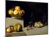 Still Life with Fruit and Glassware, 1626 (Oil on Canvas)-Juan van der Hamen y Leon-Mounted Giclee Print