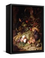 Still-Life with Fruit and Insects-Rachel Ruysch-Framed Stretched Canvas