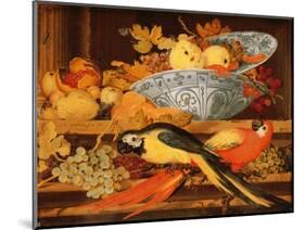 Still Life with Fruit and Macaws, 1622-Balthasar van der Ast-Mounted Giclee Print