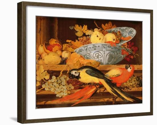 Still Life with Fruit and Macaws, 1622-Balthasar van der Ast-Framed Giclee Print