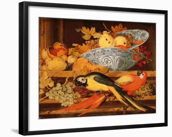 Still Life with Fruit and Macaws, 1622-Balthasar van der Ast-Framed Giclee Print