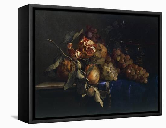 Still Life with Fruit and Objects-Willem van Aelst-Framed Stretched Canvas