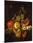 Still Life with Fruit and Oysters, Mid-1650s-Cornelis de Heem-Mounted Premium Giclee Print