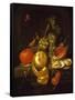 Still Life with Fruit and Oysters, Mid-1650s-Cornelis de Heem-Framed Stretched Canvas