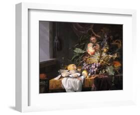 Still Life with Fruit and Oysters-Jacob van Walscapelle-Framed Giclee Print