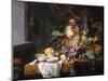 Still Life with Fruit and Oysters-Jacob van Walscapelle-Mounted Giclee Print