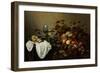 Still Life with Fruit and Roemer - Peinture De Pieter Claesz (C. 1597-1660) - 1644 - Oil on Canvas-Pieter Claesz-Framed Giclee Print