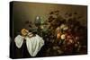 Still Life with Fruit and Roemer-Pieter Claesz-Stretched Canvas