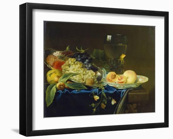 Still Life with Fruit and Rummer, 1758-Justus Juncker-Framed Giclee Print