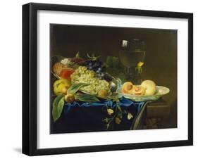 Still Life with Fruit and Rummer, 1758-Justus Juncker-Framed Giclee Print